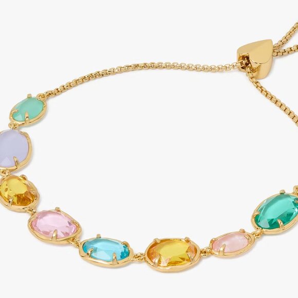 NWT kate spade new york Gold-Tone High Shine slider Bracelet NEW - Picture 1 of 8